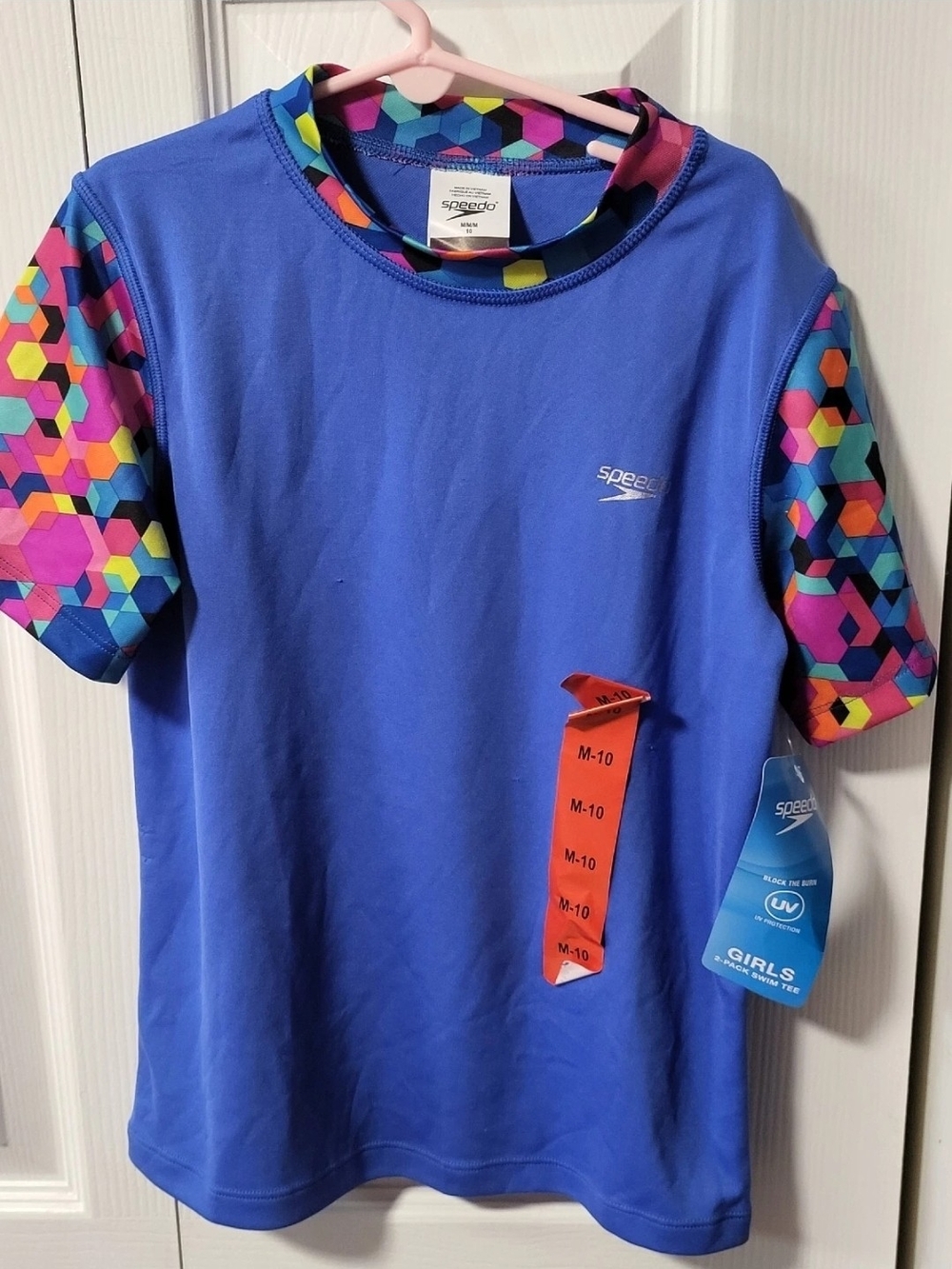 Speedo Girls Rash Guard Swim Shirt Block the Burn Collection Tee More Colors